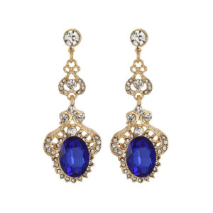 Creative Retro Waterdrop Tassel Long Earrings