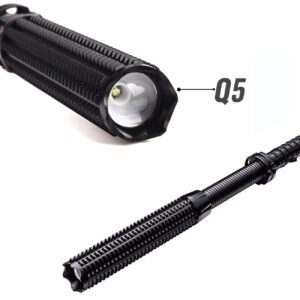 Super Bright LED Flashlight 3 Mode Zoom Security Torch Camping Police Lamp