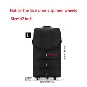 42 Extra Large Lightweight Luggage Trolley Suitcase Travel Bag H V6F9