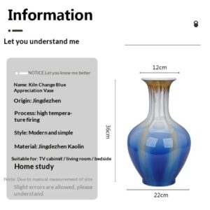 Blue Ceramic Vase Decoration For The Living Room