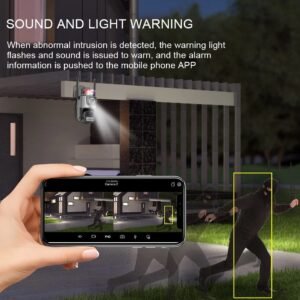 8MP 4K Wireless IP Camera WIFI Outdoor CCTV PTZ Smart Home Security IR Cam IP66 UK NEW------Camera Set