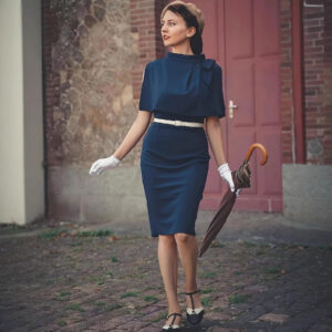 Three-dimensional Waist-cinching Body-hugging Pencil Skirt Solid Color