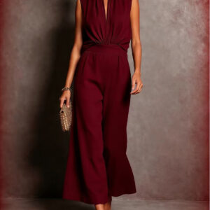 New Womens Elegant Sleeveless Two-piece Set