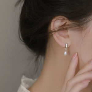 Elegant, Dainty Water-drop Pearl Stud Earrings