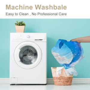 Blue Cartoon Bedding Fitted Sheet Set 3Pcs Dolphin Printed Bedding Set With 1 Fitted Sheet And 2 Pillowcases