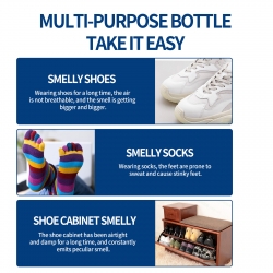 South Moon Shoe & Sock Antibacterial Spray, Shoes And Socks Clean Sweaty Feet To Odor Dry Shoe Cabinet Freshener