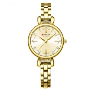 Waterproof Round Casual Womens Bracelet Watch