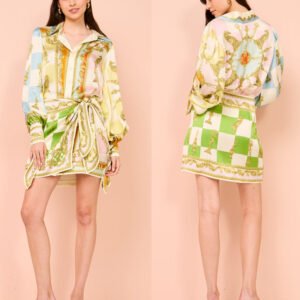 Women's Printed Holiday Fashion Casual Dress