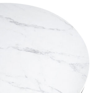 The Living Room Features A Marble Circular Glass Coffee Table, And A Double-layer Circular Transparent Coffee Table With Storage Function.