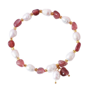 Ins Korean-style Yellow Crystal Freeform Crystal Bracelet