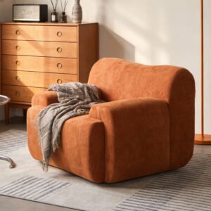 Wide Modern Upholstered Oversized Accent Chair