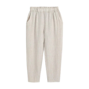 Plus-size Womens Casual Pants With Wrinkle-resistant Treatment