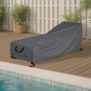 Shield Outdoor Slope Chaise Lounge Cover Dark Gray