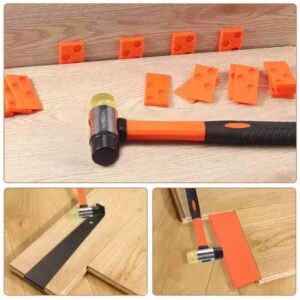 Laminate Wood Floor Fitting Installation Wooden Kits 60 Spacers Home DIY Tool
