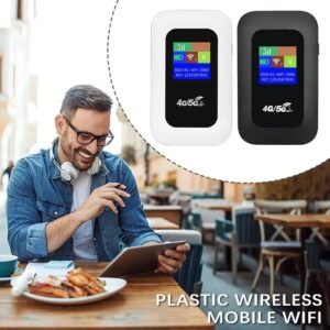 150 Mbit S 4G Mobile WLAN Router, 4G LTE Wireless Router, MiFi Modem, WLAN Hotspot, Portable Pocket Card, 2100 MA Mobile Slot, Wit Q1q0