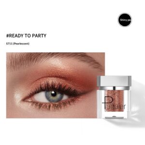 Smudge-proof, Easy To Apply, Pearl-illuminated Single-color Eyeshadow