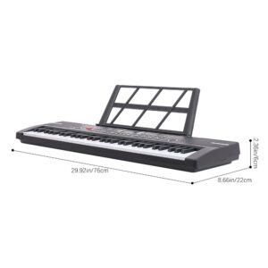 61 Keys Electronic Full Size Keyboard Digital Music Piano 60 Demo Sheet Stand