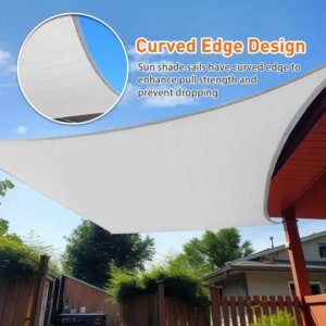 13'X20' Light Grey HDPE Sunshade Sail