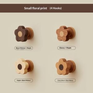 Wooden Creative Wall Hook For Entryway Door