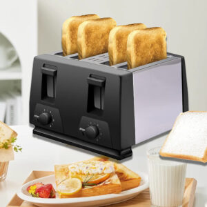 4 Slice Toaster Bread Maker Variable Defrost Reheat Extra Wide Slot UK
