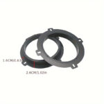 2PCS 6.5 Inch Car Door Speaker Adapter Spacer Ring Fit For Hyundai Elantra I30 Tucson Sonata XG300, Fit For Kia Amanti Forte Soul Optima Sedona, ABS Front Rear Speaker Adapter Brackets