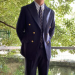 Men's Casual Business Jacket With Metal Buckle