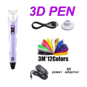 12 Colours PLA 3D Printing Pen Set Doodle Printer Drawing Filament Gift For Kids