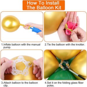 Balloon Arch Column Frame Garland Adjustable Arch Stand Wedding Party Decor
