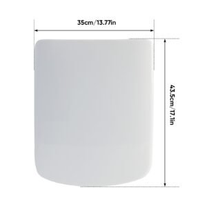 Soft Close Square Toilet Seat Quick Release Anti-Bacterial Adjustable Heavy Duty