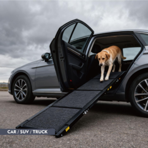 Dog Ramp For Car 71inch Long & 19.3inch Wide Portable Dog Ramps For Large Dogs With Non-Slip Rug Surface Dog Car Ramp For SUV Car & Truck, Folding Dog Ramp Up To 250LBS