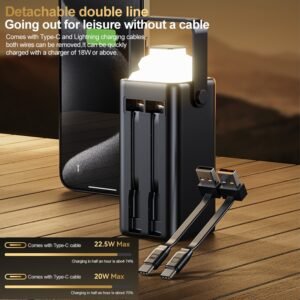 120W Portable Power Bank Large Capacity External Battery Fast Charging