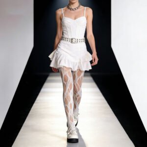 Irregular And Sexy Stockings With Summer Thin Straps, Broken Holes, Black Silk Jumpsuit Stockings