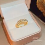 Vintage Luxury Zircon Ring, Unique Niche Style, Open Adjustable Finger Band