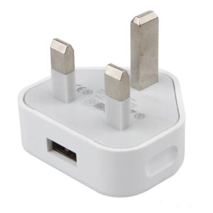 6 Pack USB Wall Charger 3 Pin Plug Mains Adapter For Phones, Tablets Power Uk