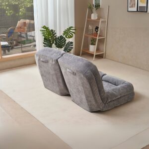 Convertible Fold-Out Double Sofa Bed,Gray