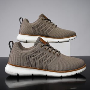 Plus-size Mens Shoes Flyknit Mesh Shoes Casual Sports Shoes