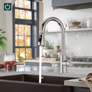 Kitchen Sink Mixer Taps Pull Out Spout Spray Single Lever Modern Mono Tap