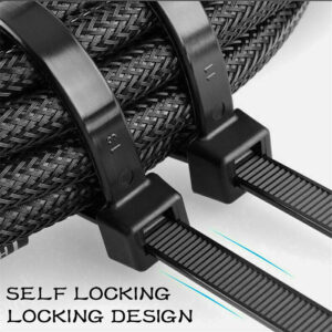 Cable Ties Zip Ties Nylon UV Stabilised 1 0 0 0pc Bulk Black Cable Tie 150mm X 2.5mm Pack