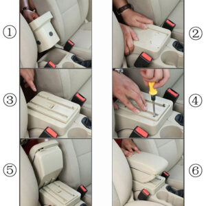 For Ford Fiesta 2011-2017 Dual Layer Armrest Car Central Storage Box Interior UK