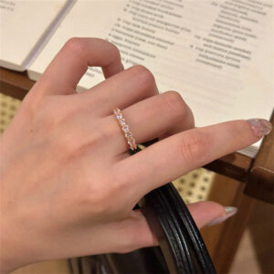 Minimalist Gold Bow Ring, Dainty Design, Adjustable Band For Women