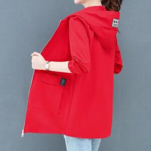 Women's Fashion Mid-Length Plus-Size Hooded Jacket