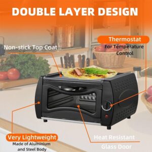 2100W Mini Oven Chapati Roti Lahmacun Manakish Pizza Naan Bread Maker UK