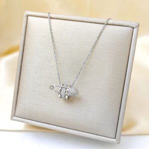 New Style Niche Diamond-Encrusted Pendant Minimalist Elegant All-Match Necklace
