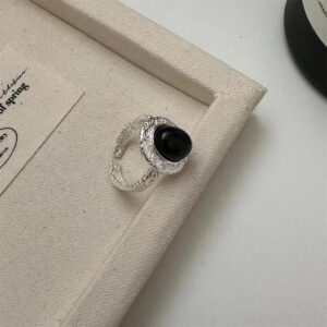 Vintage Textured 925 Sterling Silver Ring Minimalist Ins Style Premium Non-tarnish Fine Jewelry