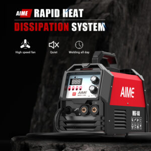 165 AMIG Welder, Four-in-one Multifunctional Welding Machine, With Wire-feed MIG Gas MIG LiftIG Manual Arc Welding, LED Digital Display And Synergistic Control, Dual Voltage 110V 220V MIG-165DS