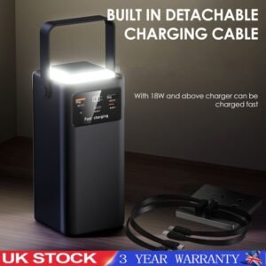 120W Portable Power Bank Large Capacity External Battery Fast Charging