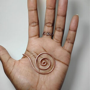 Fashionable Personalized Spiral Palm Ring Earrings
