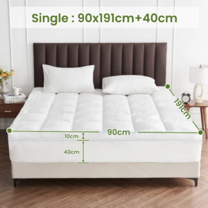 1500GSM Bamboo Mattress Topper Extra Thick 10CM Bed Topper