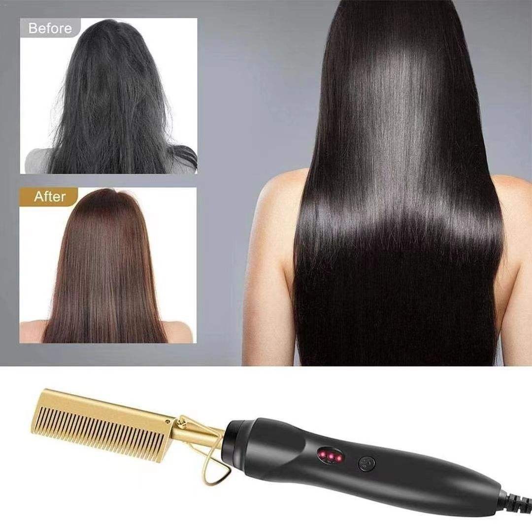 Press Comb Hot Comb Professional Hair Hot Comb Straightener Electric Hot Comb - Image 5