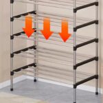 7 Tier Cabinet Storage Organiser Shoe Rack Stand Holder W Dust-proof Cover